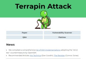 Die Webseite terrapin-attack.com