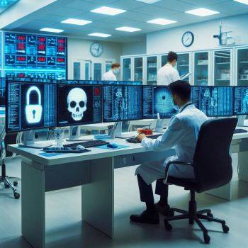 Ransomware-Studie: Vier-Jahres-Hoch im Gesundheitswesen Bild: Bing - KI